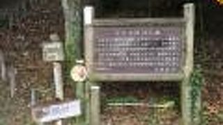 古代の城跡の中腹に築かれた戦国時代の城。