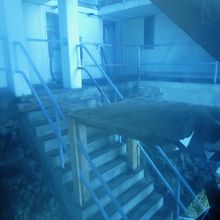 ロープウェイの急勾配ぶりがわかります