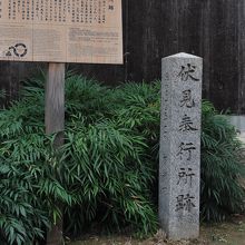 今は石碑があるだけだ