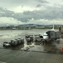 福岡空港にて