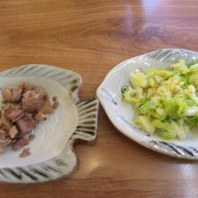 角煮ときゃべつの塩漬けも出ました