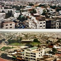 これが、ホテルから見えた当時のカンボジアの街並み