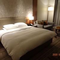 大きなベッドとちゃんとしたソファーがありました。