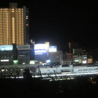 部屋から夜景を見ました