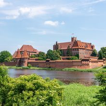 ノガット川を挟んでのマルボルク城