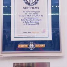 ギネス認定書