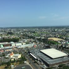 8月の青空と景色