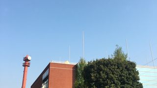 ポツンと建っている