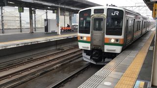 　栃木県　小山駅ーー　群馬県　高崎駅　までの、　JR路線。