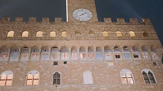 ヴェッキオ宮　「中世の歩廊」　イタリア　フィレンツェ