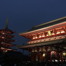 五重塔の風景。