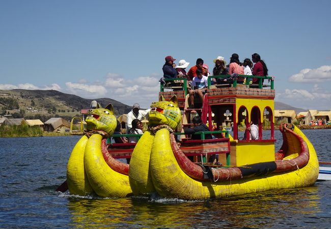 民芸品 チチカカ湖置物 トトラの船 （ペルー・チチカカ湖の魅力
