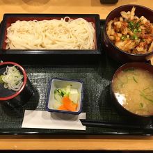 氷見うどんとミニ白エビ天丼