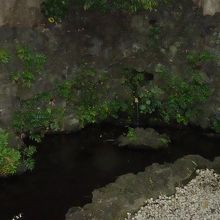 水が絶えない滝（湧水）