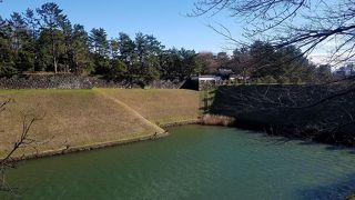 江戸城の土橋だったので堤です