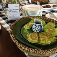 朝食。シロップかけて美味しくいただきました。