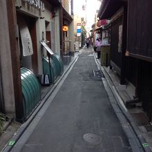 日曜日なのに閑散としています