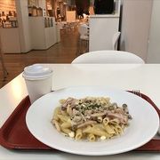 国立美術館地下にありまして、パスタ等いろいろ選べました。