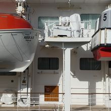 一番安い部屋はボートの下や横。