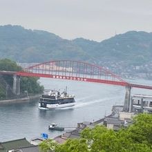 音戸の瀬戸展望所からの風景