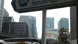 交通量の多い通り