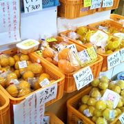 河津産の新鮮な野菜と柑橘類