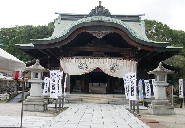 筑豊直方のシンボル多賀神社へ