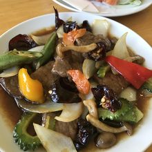 石垣牛の唐辛子炒め（時価）