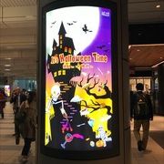 ハローウィンの時にいきまして、モール中ではいろいろ飾ってあって、グッツもたくさんうっていました。