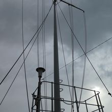 駆逐艦追風のマスト