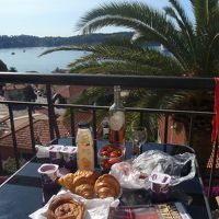 オーシャンビューの部屋のベランダの風景