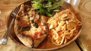 もっちり感のあるピッツア