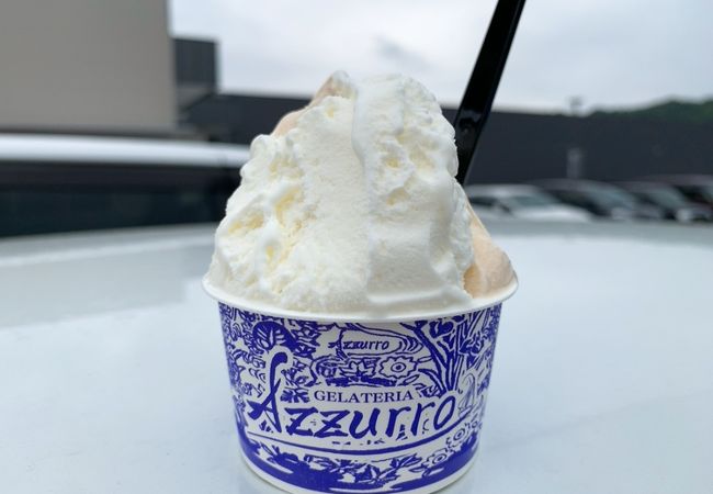 大津京の新しい商業施設の中で美味しいジェラートを楽しめます。