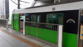 2020年４月12日現在、A3000形のフレッシュグリーンがデビューしていました