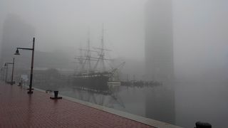 霧で　見えなかった