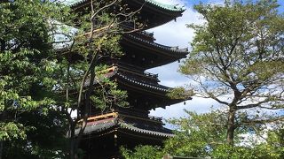 旧寛永寺の五重塔