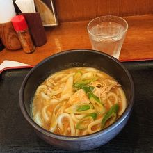 カレーうどん、とても美味しかったです。