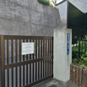 大井公園側からは入れない