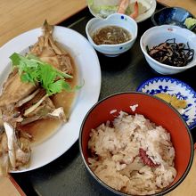 カワハギ煮付け定食