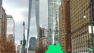 自由の女神へのフェリーが発着する