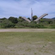 新幹線とＪＲが見える公園