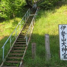 階段を上ると社殿に行けます