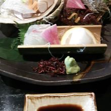 本日のお造り盛り合わせ