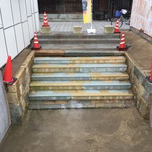 階段状の遺構。