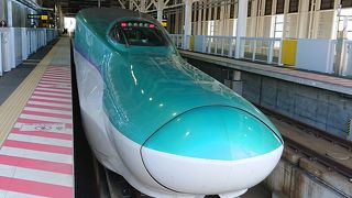 見所は三線軌道の青函トンネル