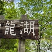 緑豊かな湖畔の環境