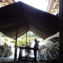 大小二つの天主の間天主の玄関がこの櫓です