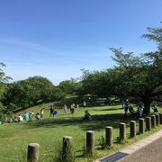 現在は大混雑の緑豊かな公園