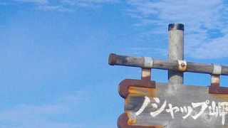 利尻島などが見える