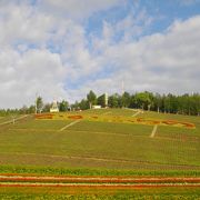 斜面にある公園